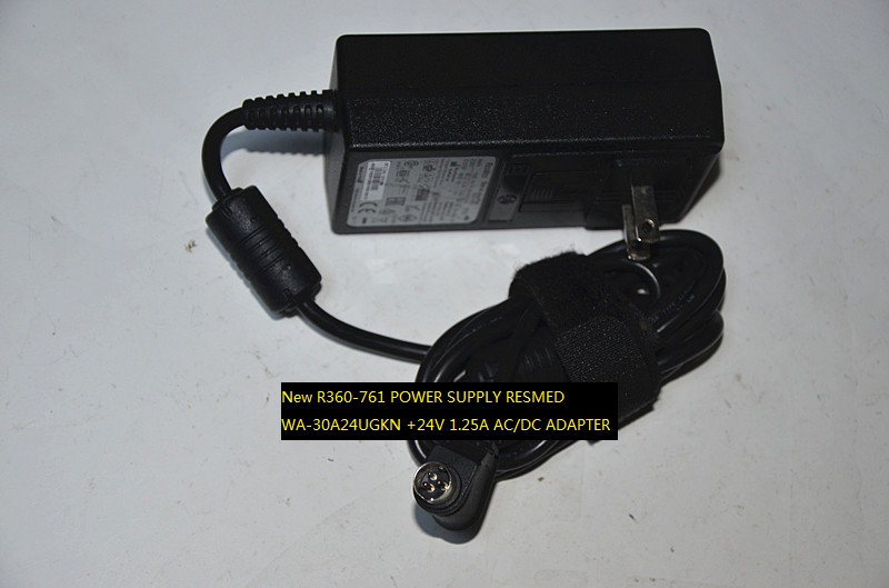 New R360-761 POWER SUPPLY RESMED WA-30A24UGKN +24V 1.25A AC/DC ADAPTER